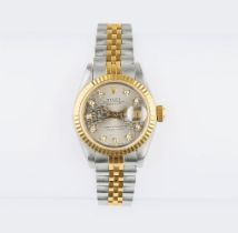 Rolex. Damen-Armbanduhr 'Lady Datejust' mit Jubilee Diamant-Zifferblatt.