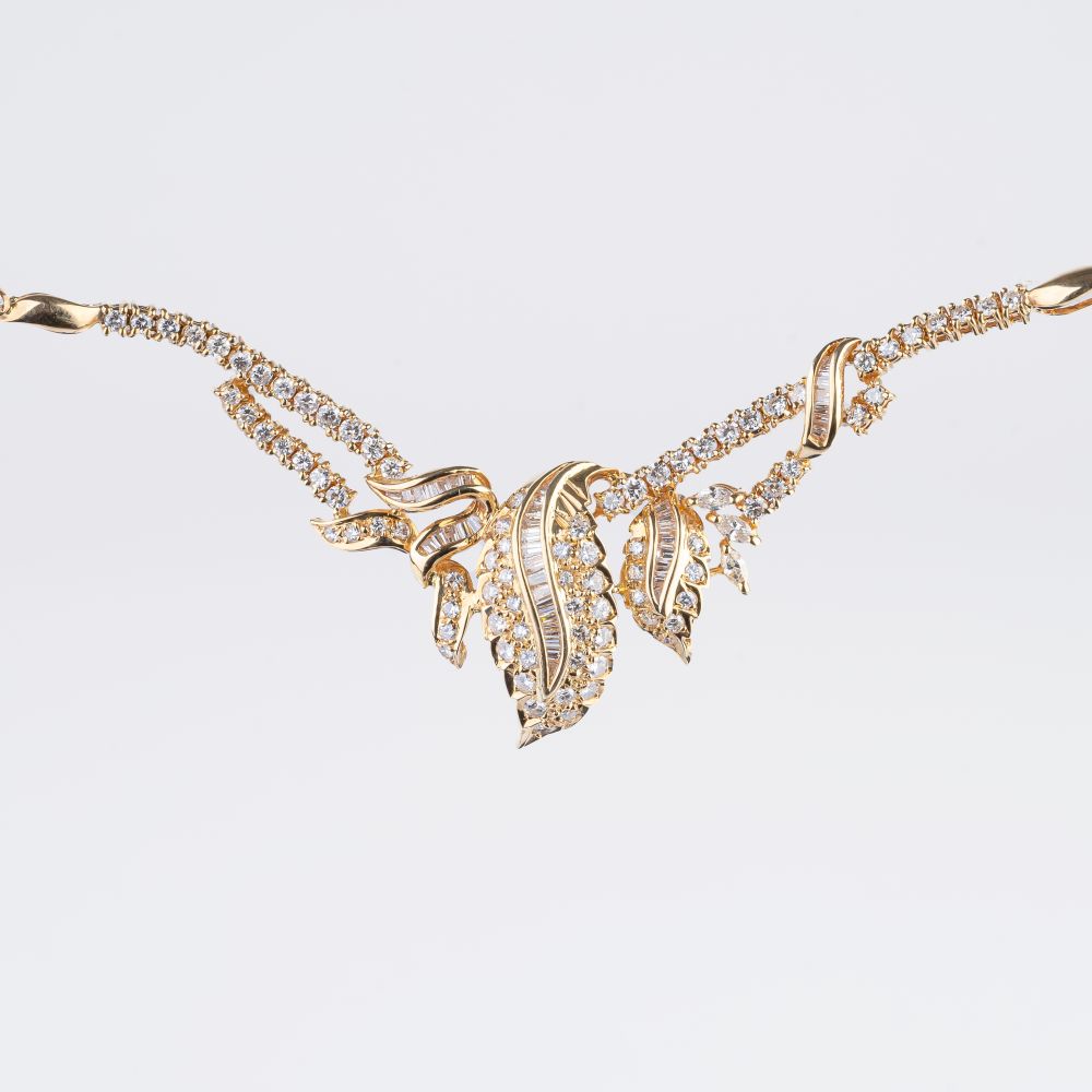 A Diamond Parure with Necklace, Bangle Bracelet, Ring and Pair of Earclips. - Image 2 of 5