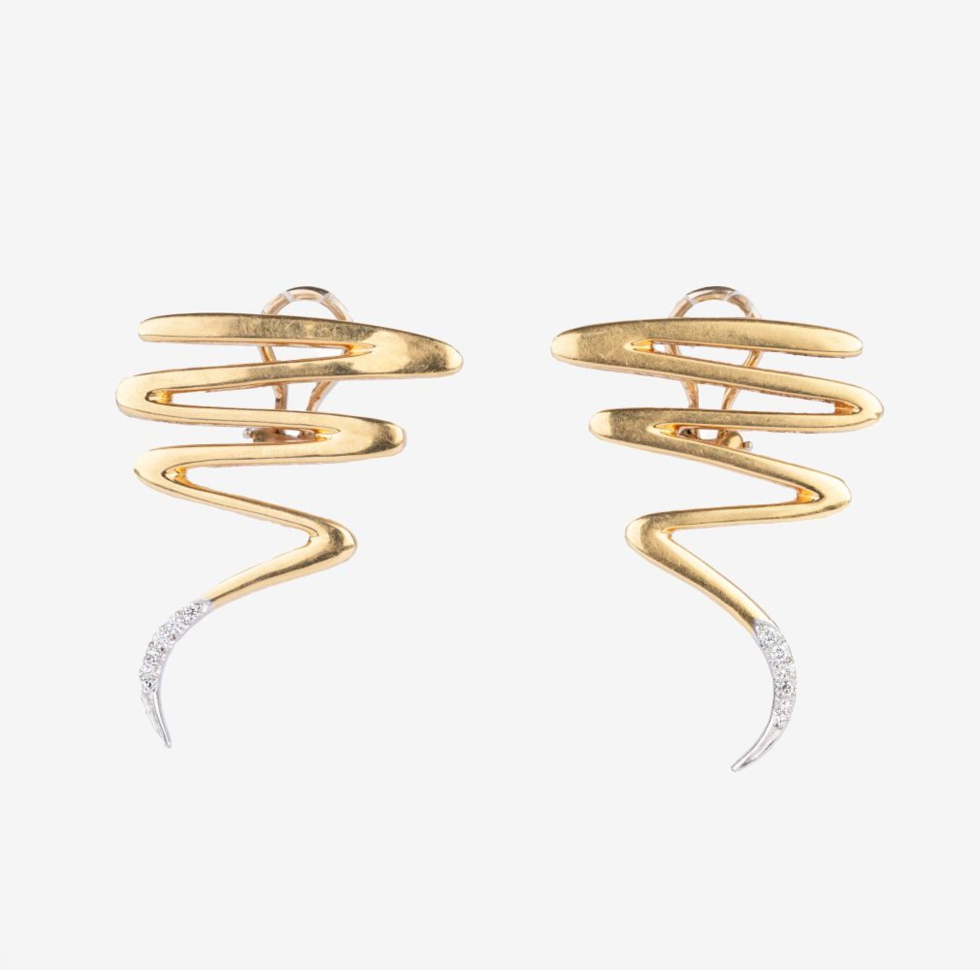 Tiffany & Co. Paar Brillant-Ohrringe 'Scribble' von Paloma Picasso.