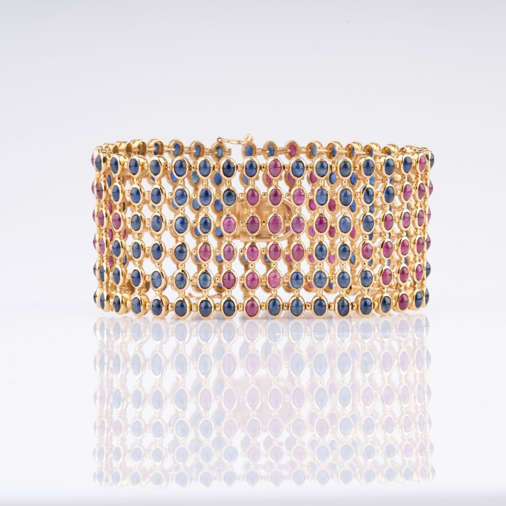 An extraordinary Ruby Sapphire Bracelet. - Image 2 of 4