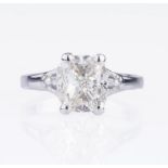 A highcarat Solitaire Diamond Ring.