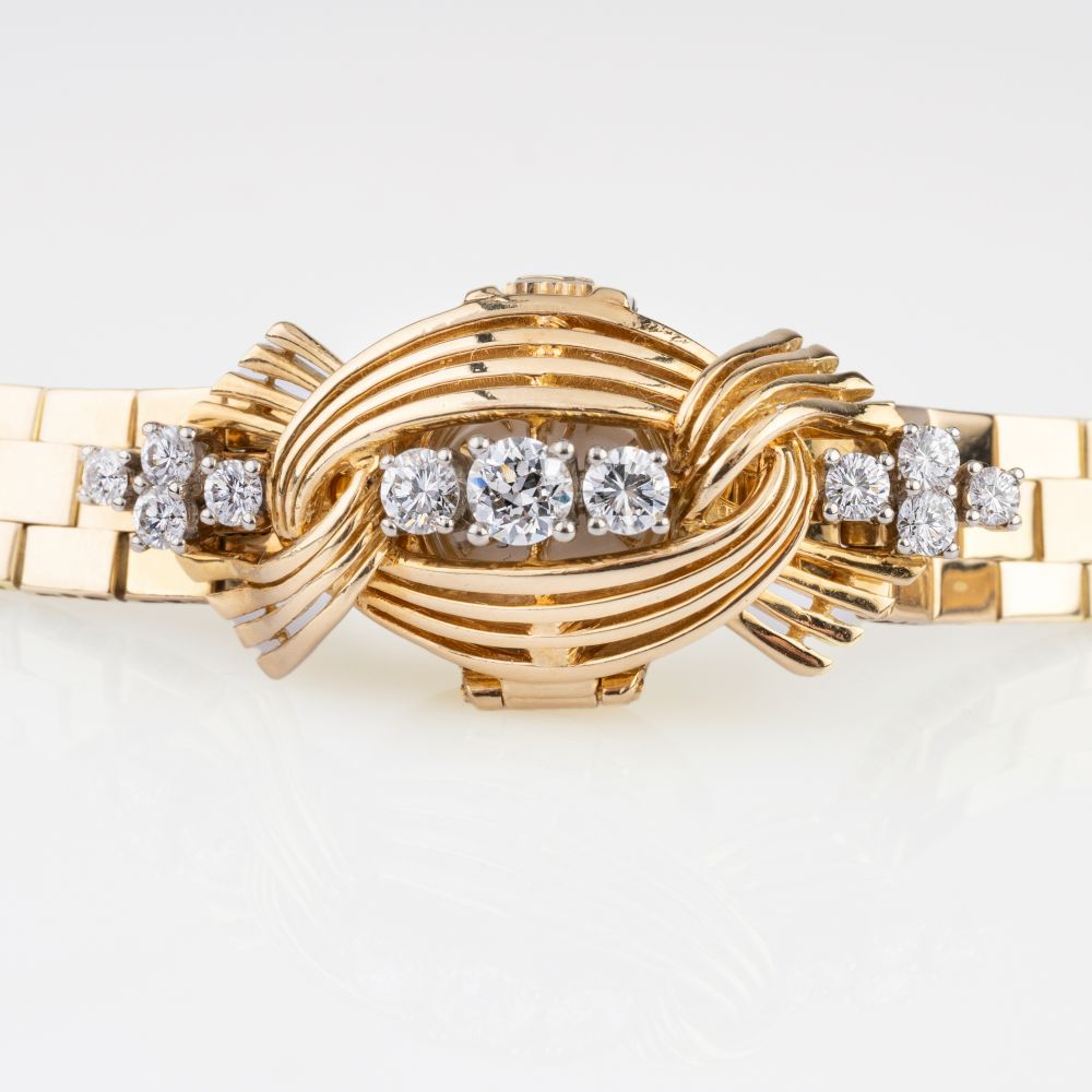 Universal Genève. A Vintage Lady's Wristwatch with Diamonds by Knoll & Pregizer. - Image 3 of 3