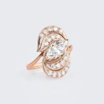 Russischer Vintage Diamant-Ring.