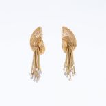 A Pair of Vintage Earclips with Diamonds.