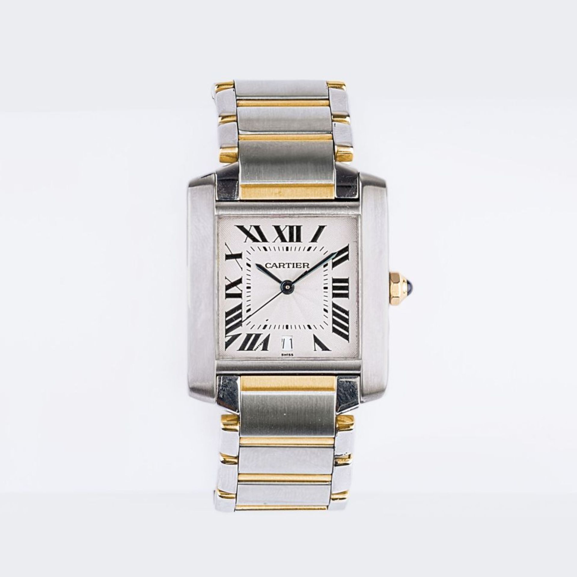 Cartier. A Gentlemen's Wristwatch 'Tank Française'.