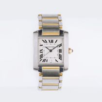 Cartier. Herren-Armbanduhr 'Tank Française'.