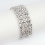 A highcarat Art-déco Diamond Bracelet.