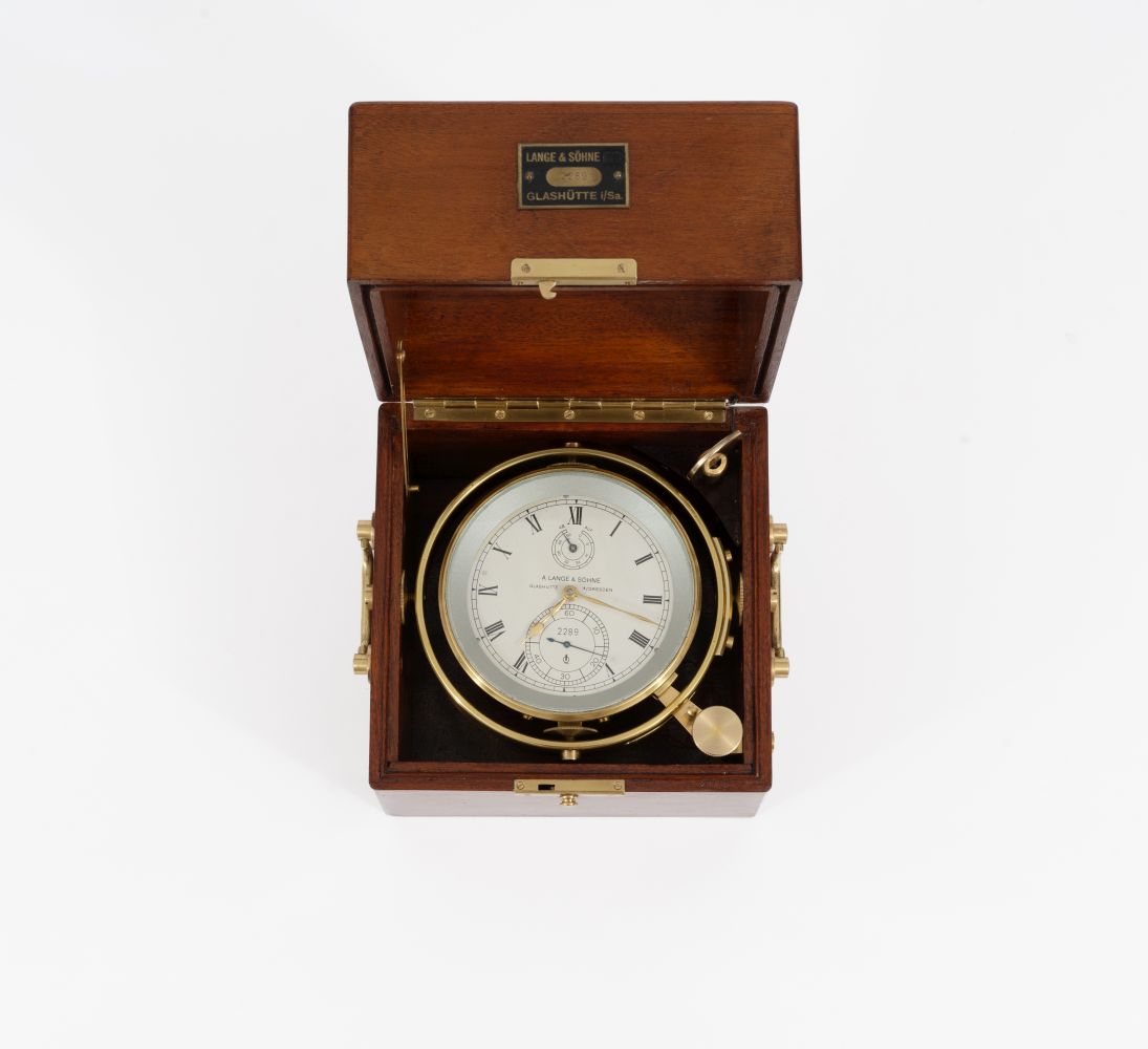 Lange & Söhne, A. est. 1845 in Glashütte. A rare Marine Chronometer. - Image 2 of 3