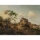 Johann Melchior Roos (Heidelberg 1663 - Kassel 1731). Landschaft mit Kirche.