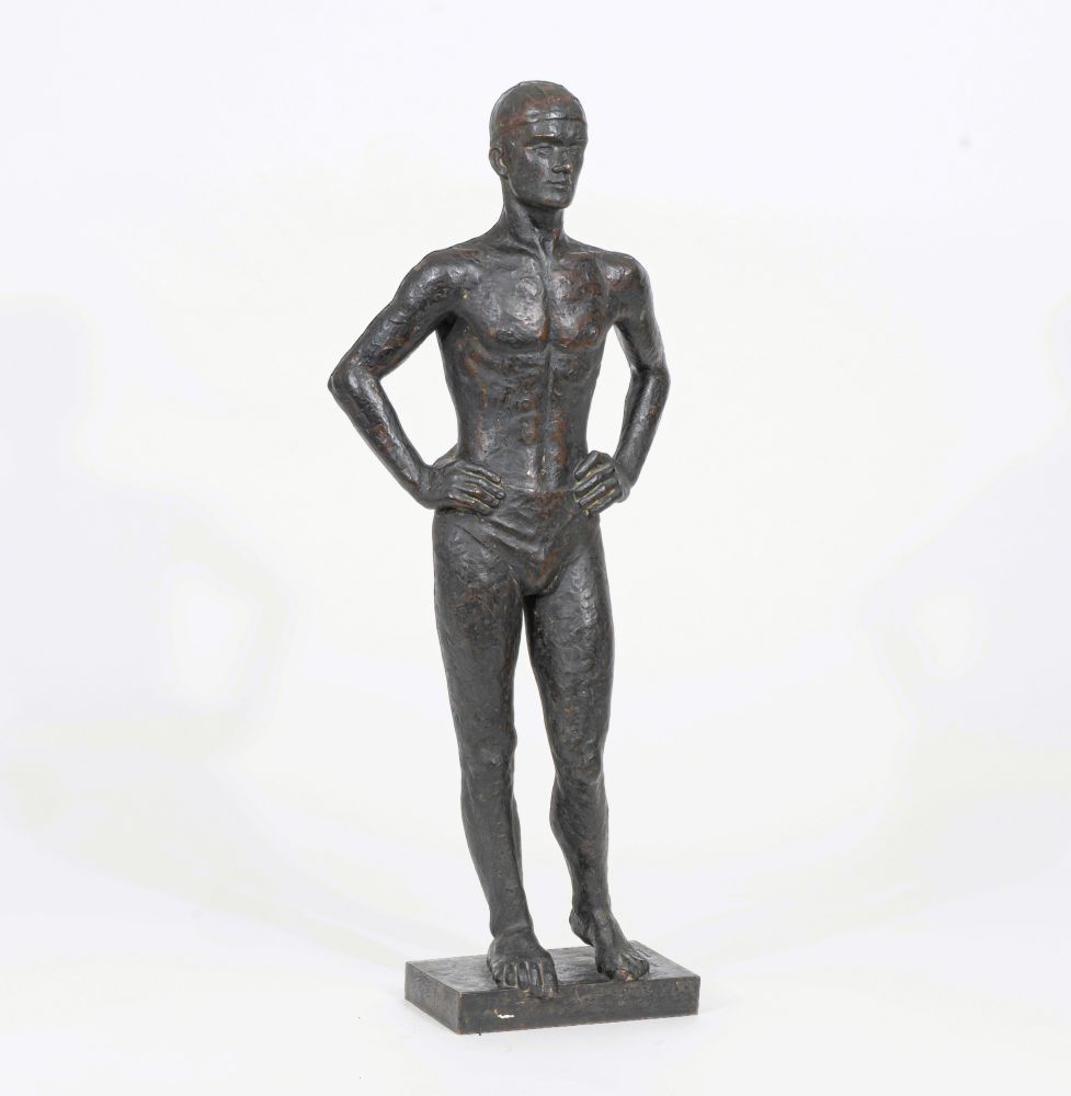 Gerwing, Hans (Schalke (Gelsenkirchen) 1893 - Düsseldorf 1974). A Swimmer. - Image 2 of 3