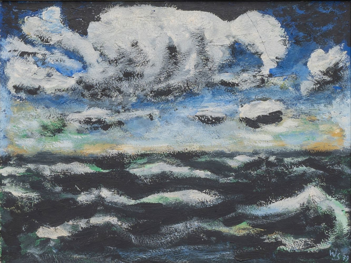 Scholz, Werner (Berlin 1898 - Alpbach/Tirol 1982). Clouds and Waves.