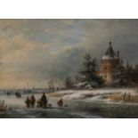 Schelfhout, Andreas (Den Haag 1787 - Den Haag 1870), attr. Winter Landscape.