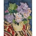 Leo Putz (Meran 1869 - Meran 1940). Blumen in einer Vase.