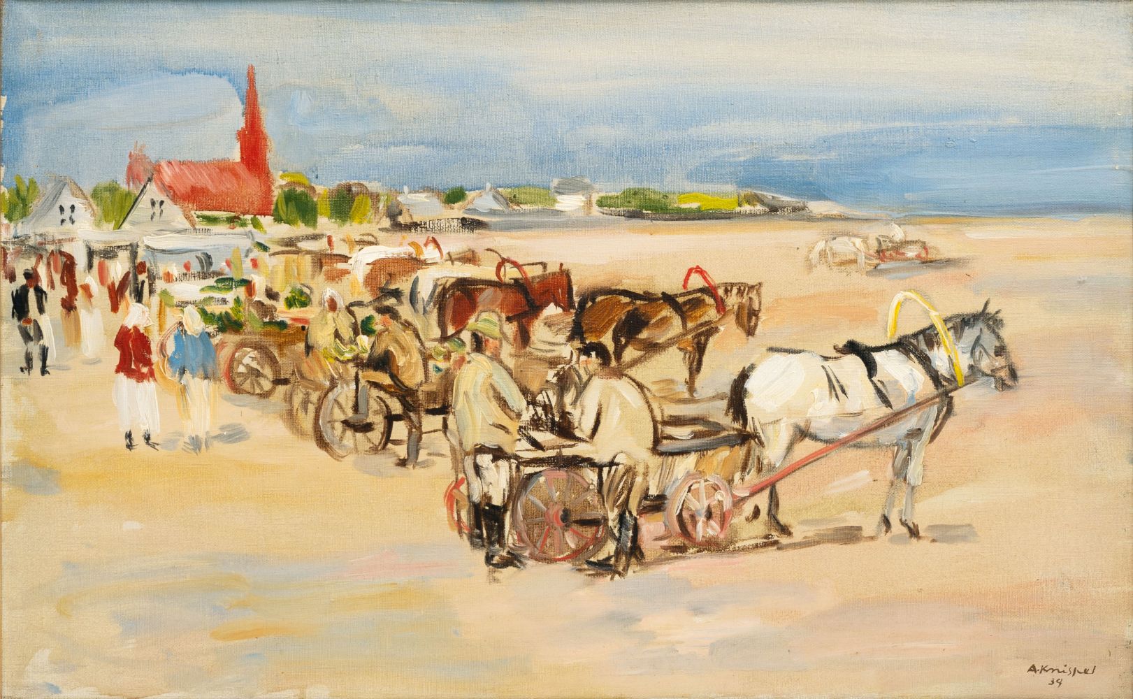 Knispel, Alfred (Schwiebus 1898 - Sompolno 1945). On the Beach.