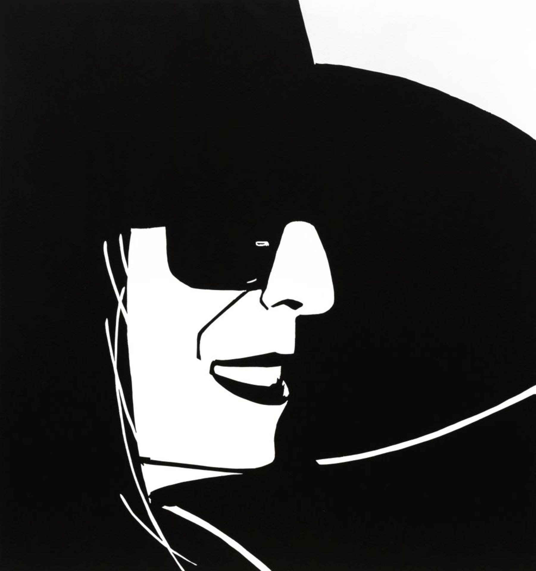 Katz, Alex (New York 1927). Black Hat (Ada).