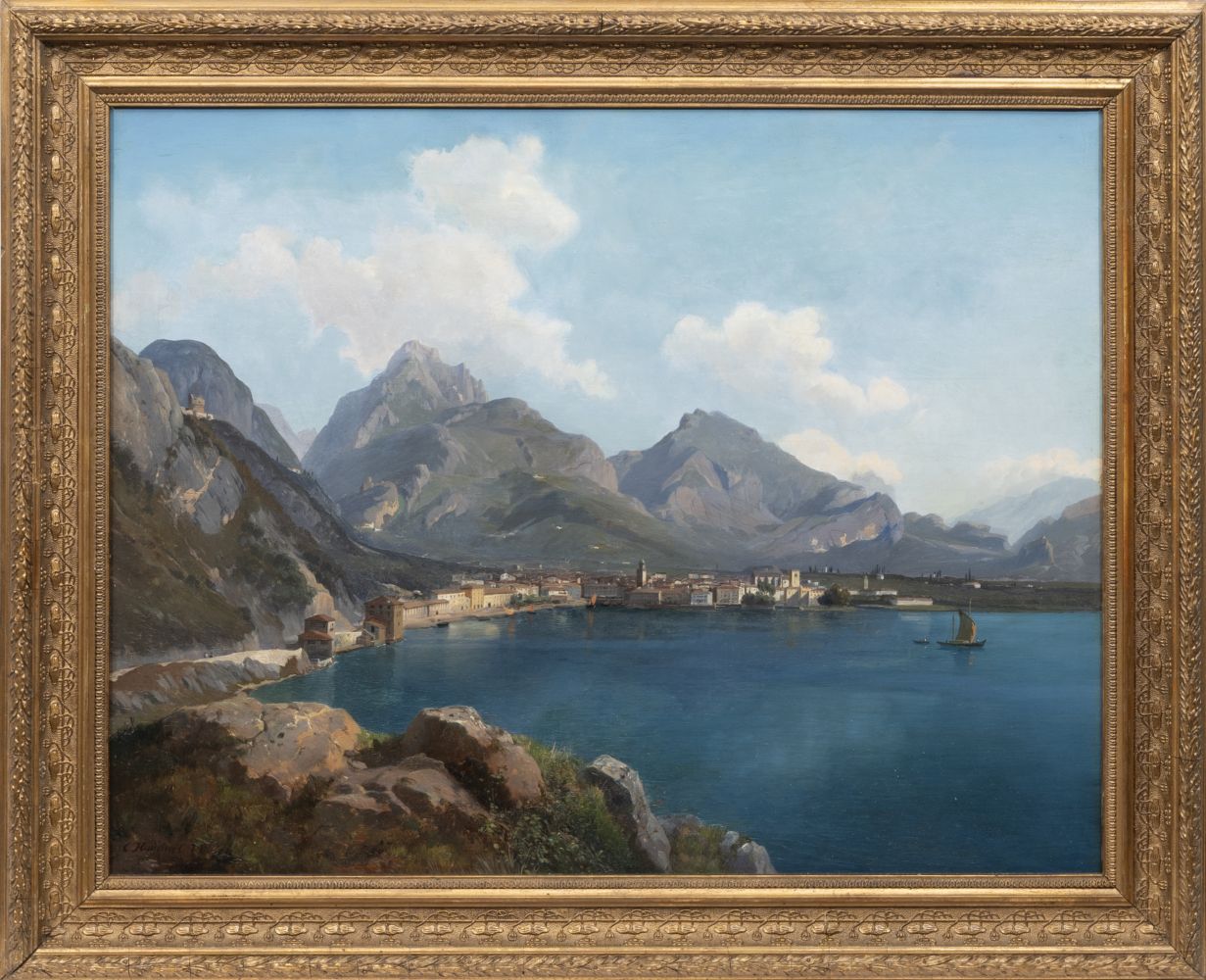 Carl Hummel (Weimar 1821 - Weimar 1907). Riva del Garda. - Bild 2 aus 2