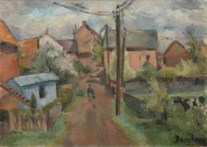 Bargheer, Eduard (Hamburg 1901 - Hamburg 1979). Landscape.
