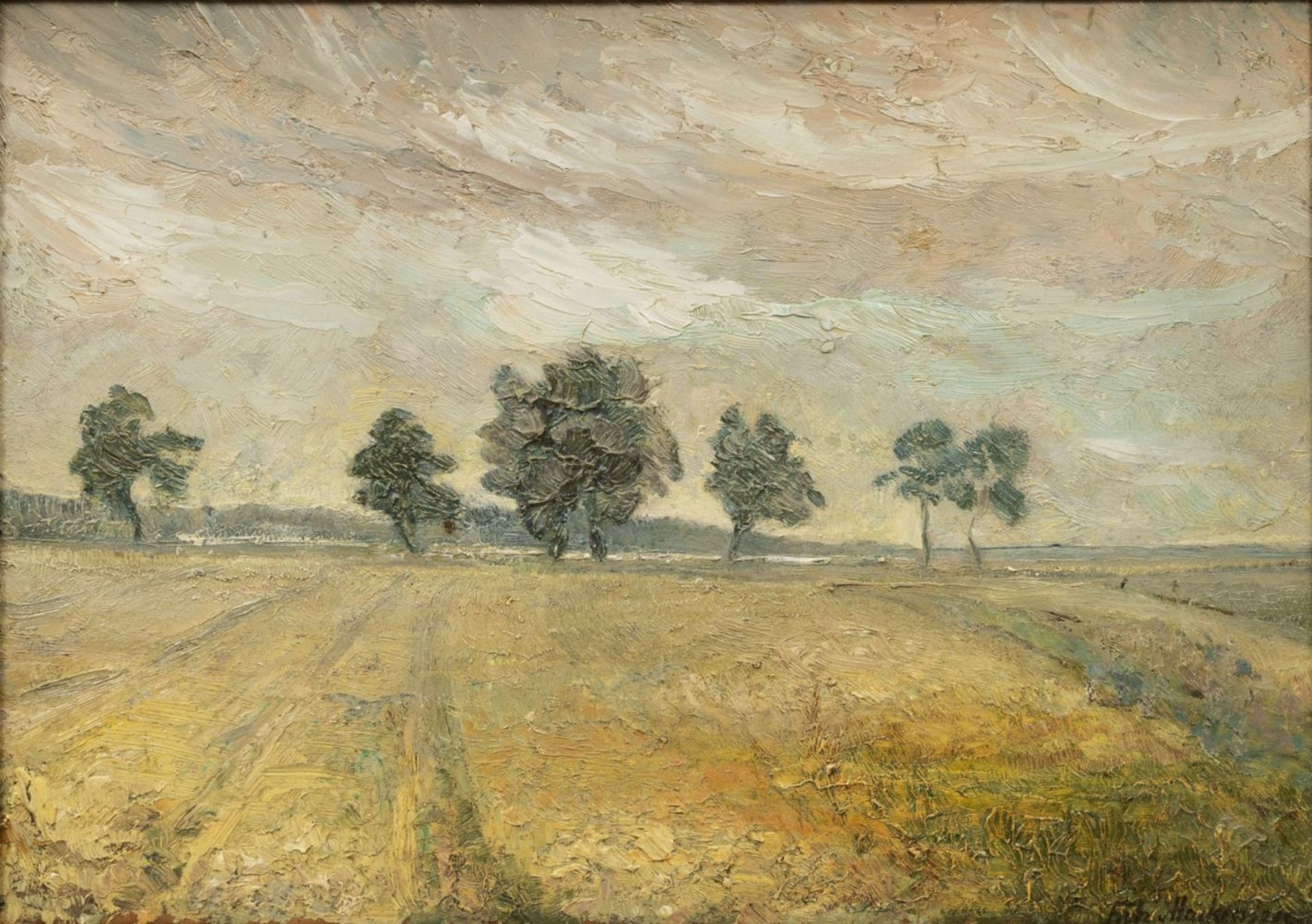 Fritz Mackensen (Braunschweig 1866 - Worpswede 1953). Worpsweder Landschaft.