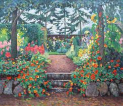 Hartmann, Hugo Friedrich (Rosenberg/Westpr. 1870 - Bardowick 1960). The Garden.