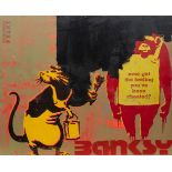 Not Banksy active early 21st cent. 11th Hour Rat.