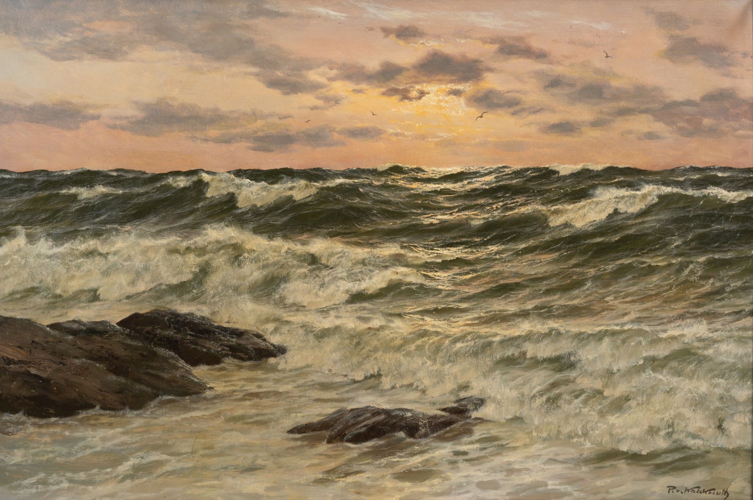 Kalckreuth, Patrick von (Kiel 1898 - Starnberg 1970). Dusk.