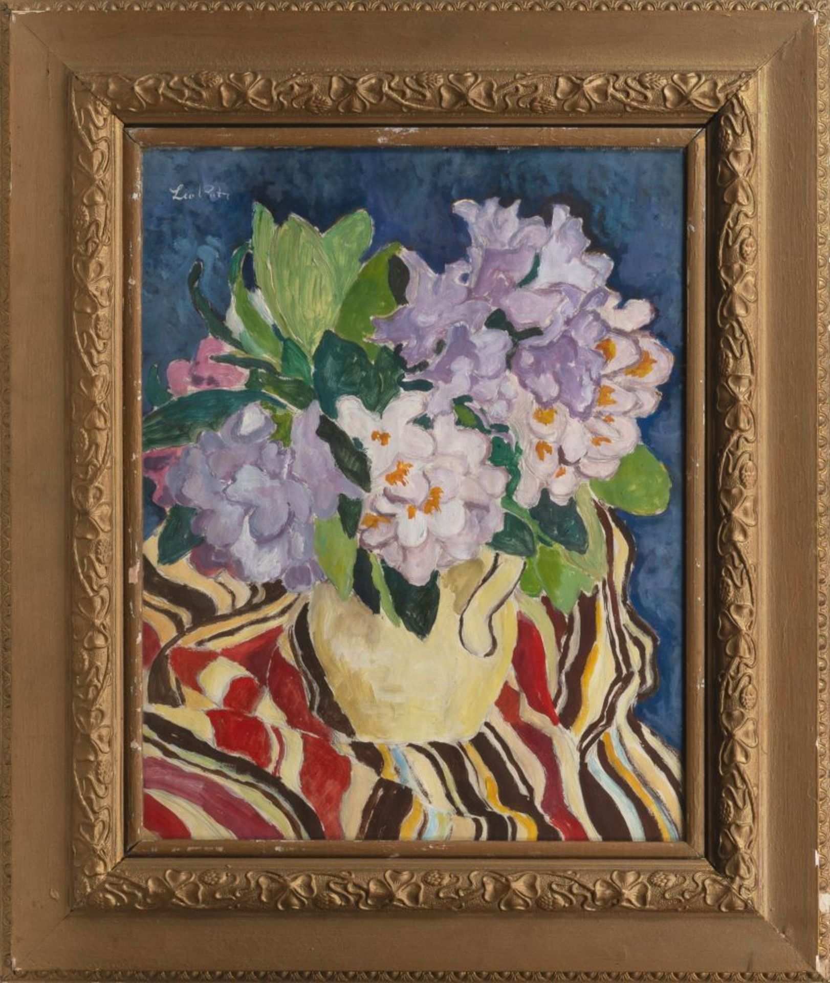 Leo Putz (Meran 1869 - Meran 1940). Blumen in einer Vase. - Bild 2 aus 2