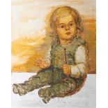 Griesel, Bruno (Jena 1960). Seated Child.