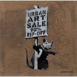Not Banksy tätig Anfang 21. Jh. Urban Art Sale.