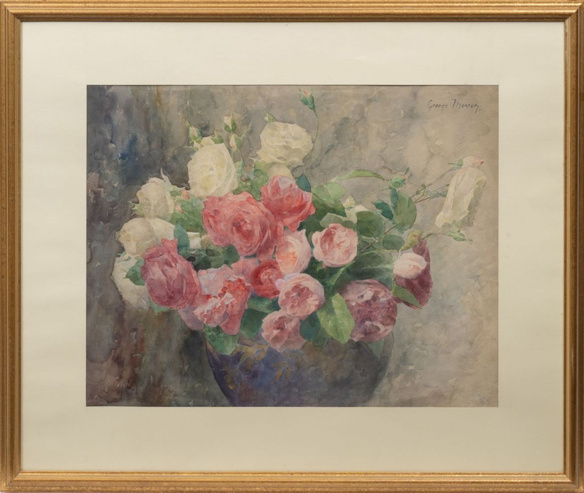 Mosson, George (Aix-en-Provence 1851 - Berlin 1933). Roses. - Image 2 of 2