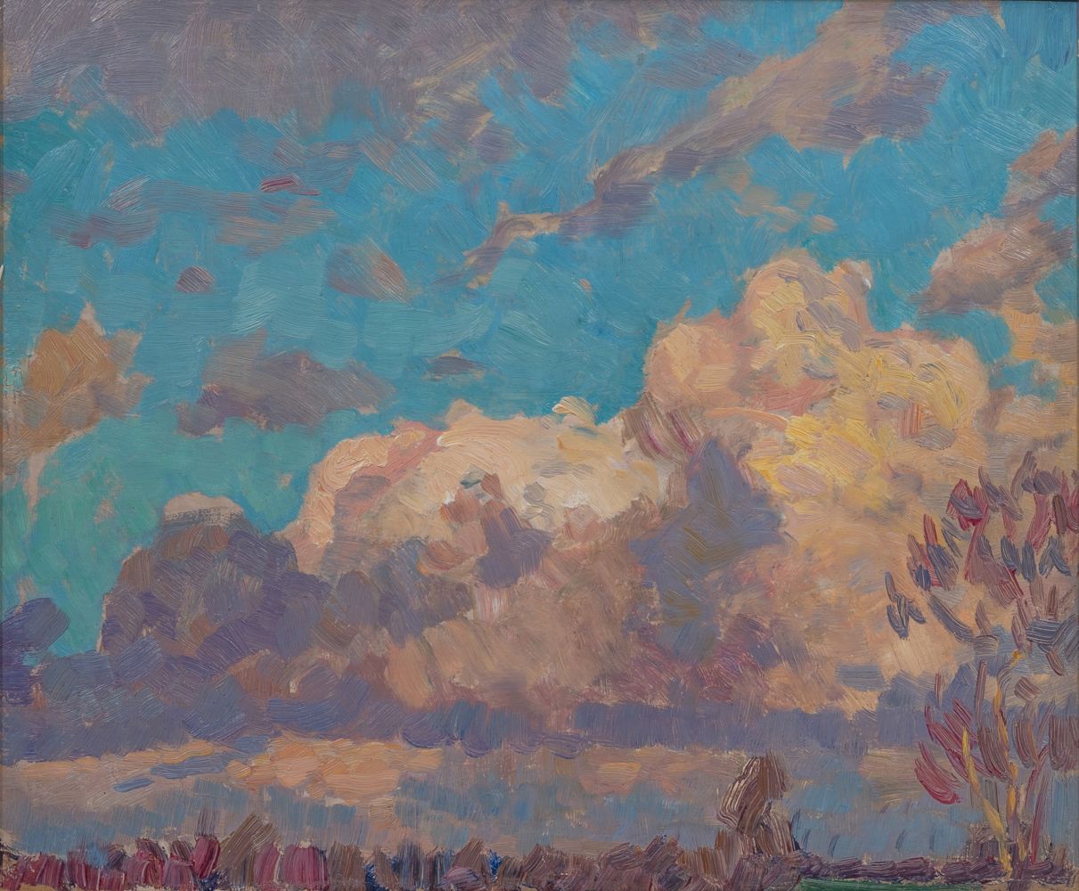 Ernst Eitner (Hamburg 1867 - Hamburg 1955). Gewitterwolken.