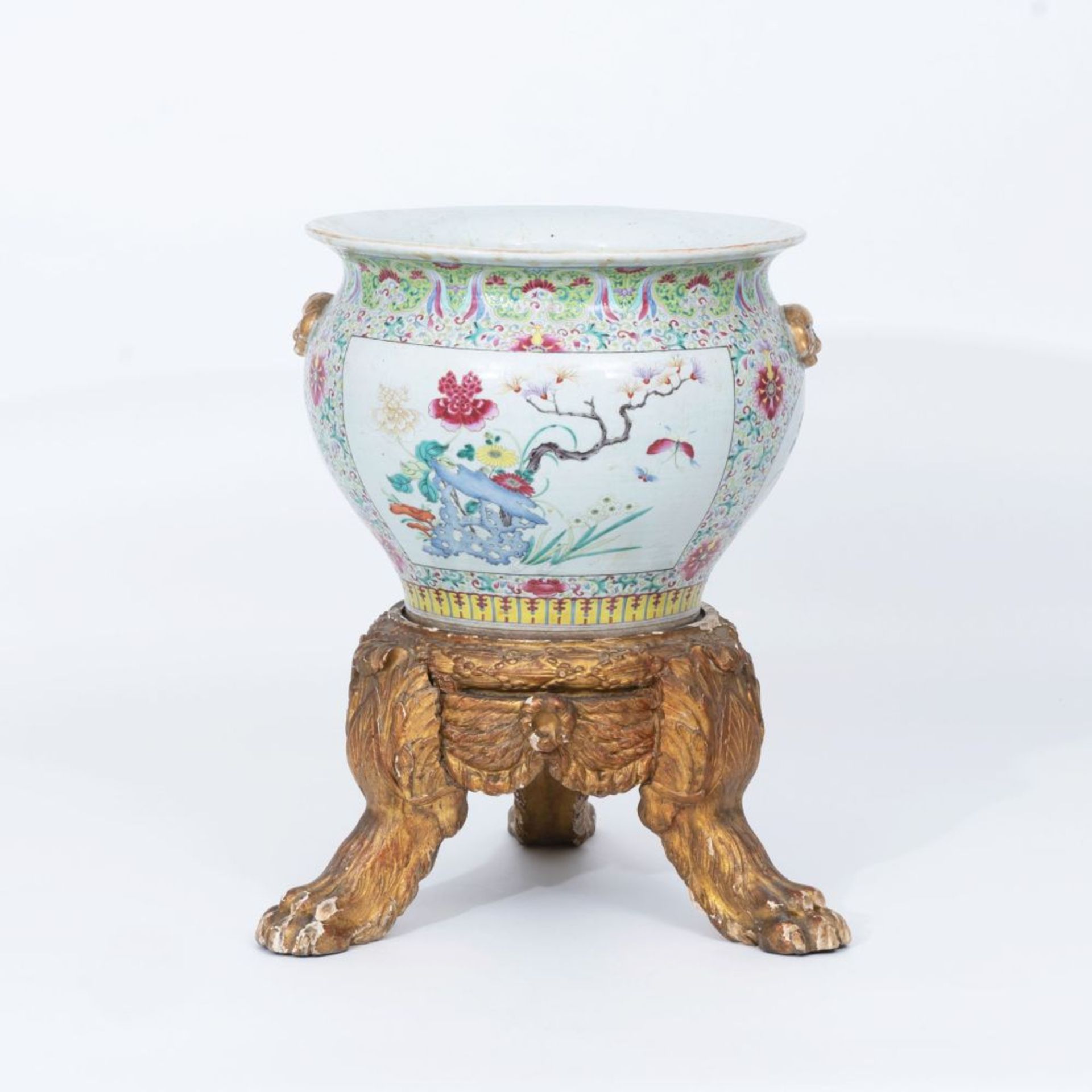 A Large Famille Rose Fish Bowl. - Image 2 of 3