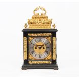 Stephen Asselin London, erw. um 1700. Frühe Queen Anne Double Basket Bracket Clock.