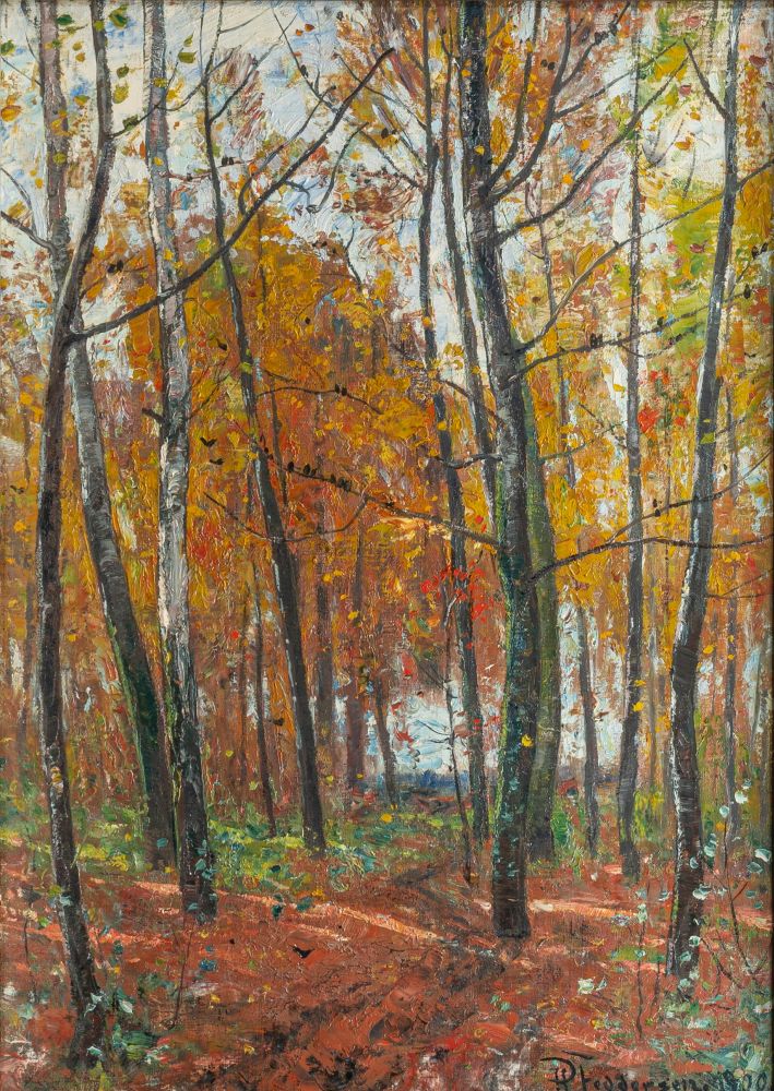 Feddersen, Hans Peter (Westerschnatebüll 1848 - Kleiseerkoog 1941). Birch Wood.