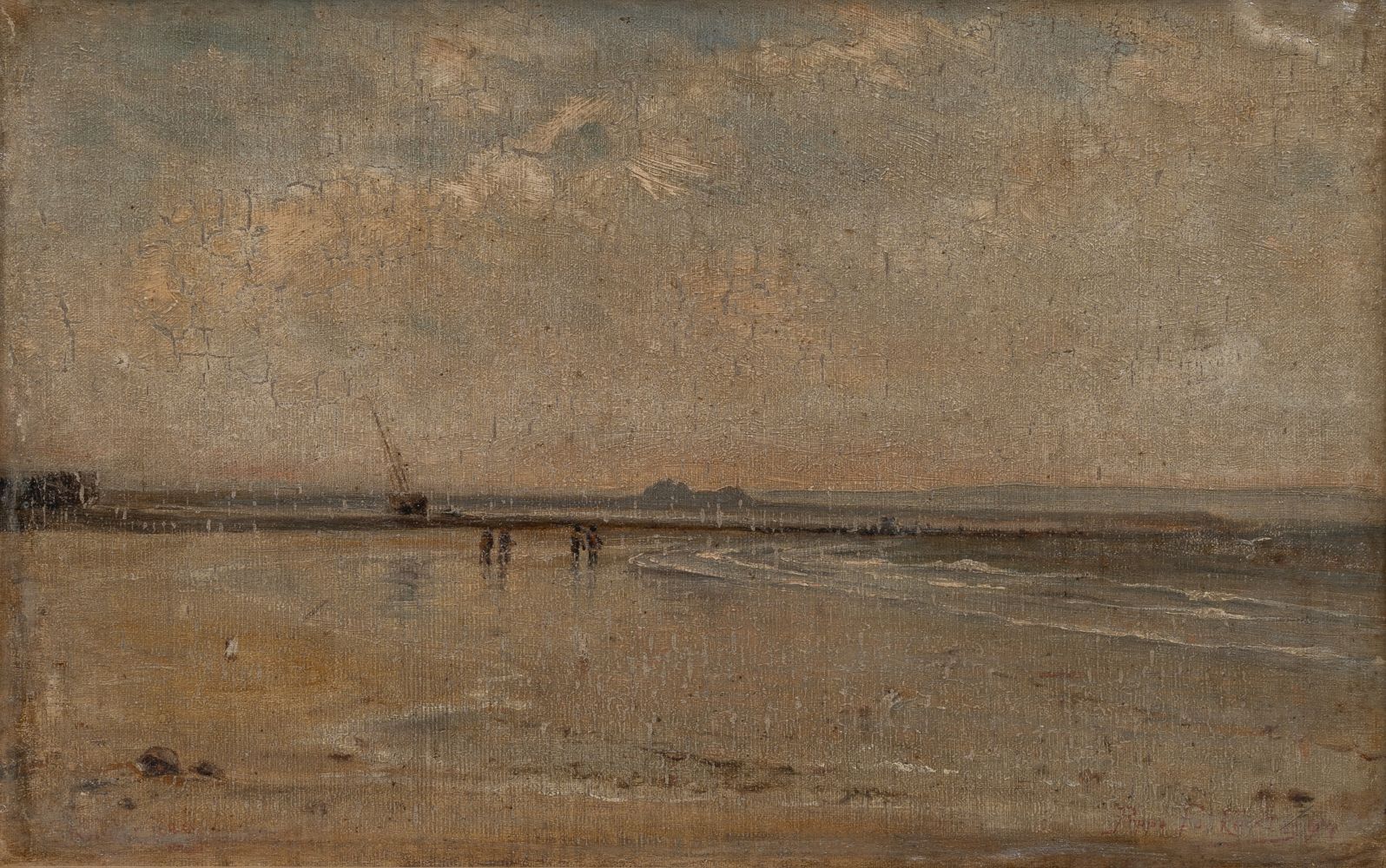 Folkerts, Poppe (Norderney 1875 - Norderney 1949). View from Juist to Norderney.