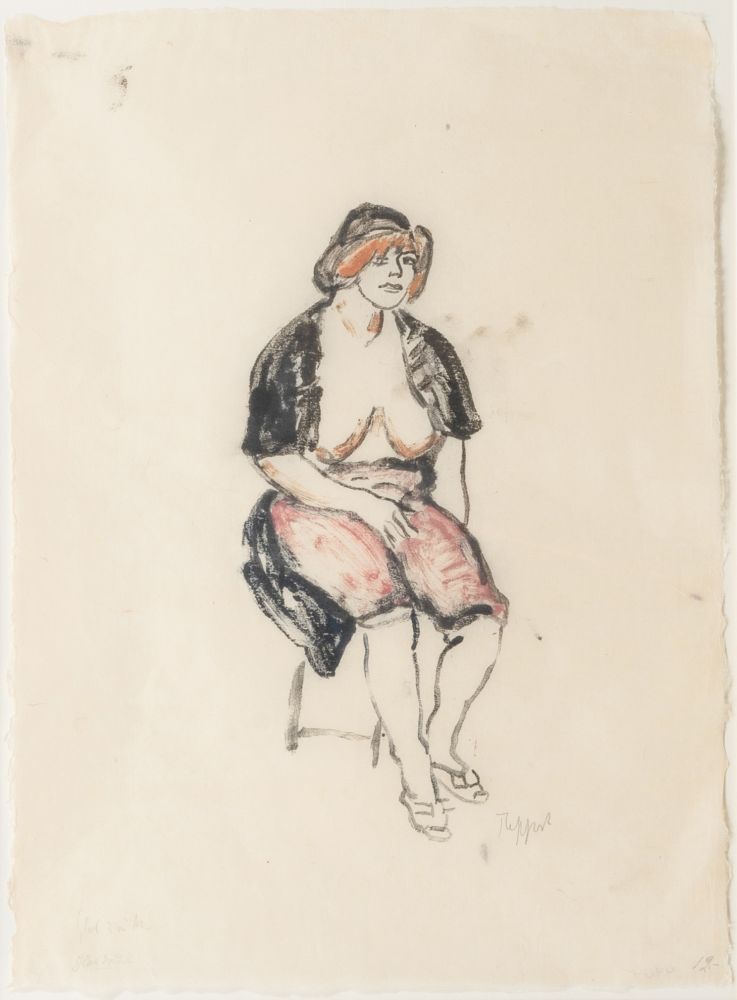 Tappert, Georg (Berlin 1880 - Berlin 1957). Betty, seated.