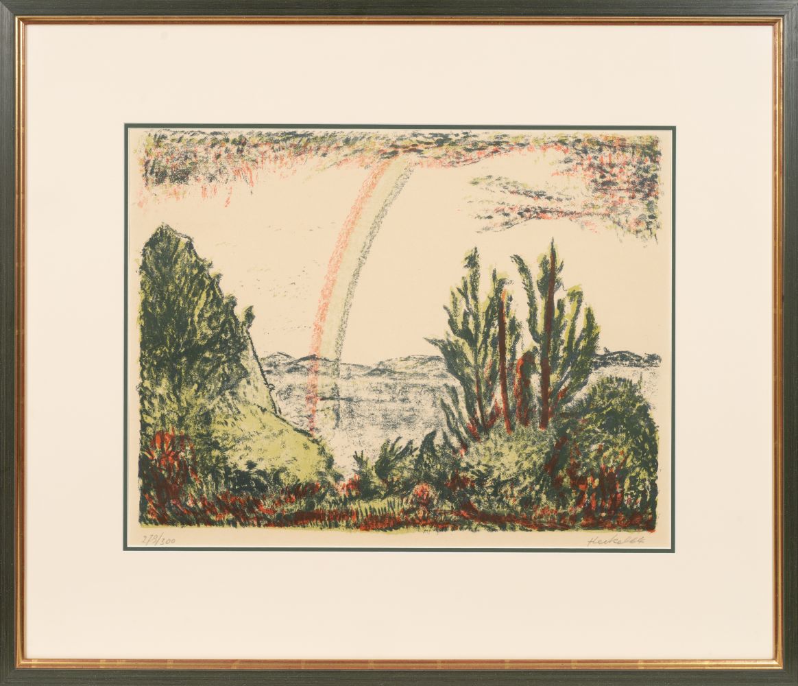 Heckel, Erich (Döbeln 1883 - Radolfzell/Bodensee 1970). Rainbow. - Image 2 of 2
