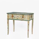 A Gustavian Console Table with Pompeian Painting.