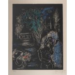 Chagall, Marc (Witebsk 1887 - St.-Paul-de-Vence 1985). L'arbre vert aux amoureux.