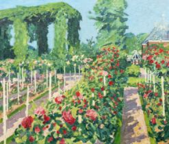 Clarenbach, Max (Neuss 1880 - Köln 1952). The Artist's Garden in Wittlaer.