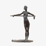 Pasch, Clemens (Sevelen 1910 - Düsseldorf 1985). Girl, leaning against pole.