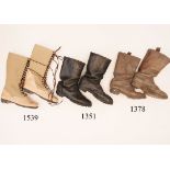 1 Paar Ausmarschstiefel 1914