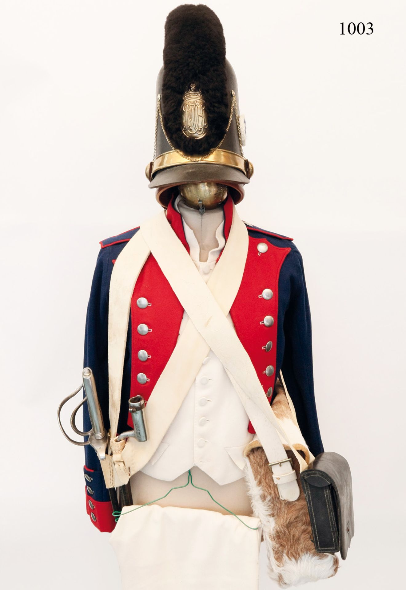 Uniform für einen Unteroffizier der Infanterie, im Stil um 1808