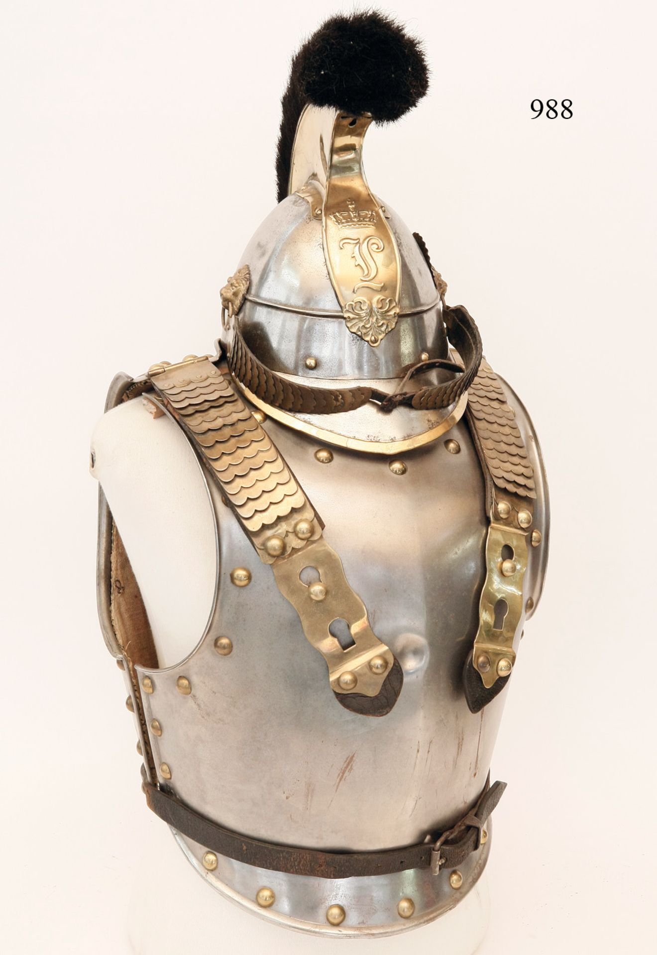 Helm und Kürass für Mannschaften M1845