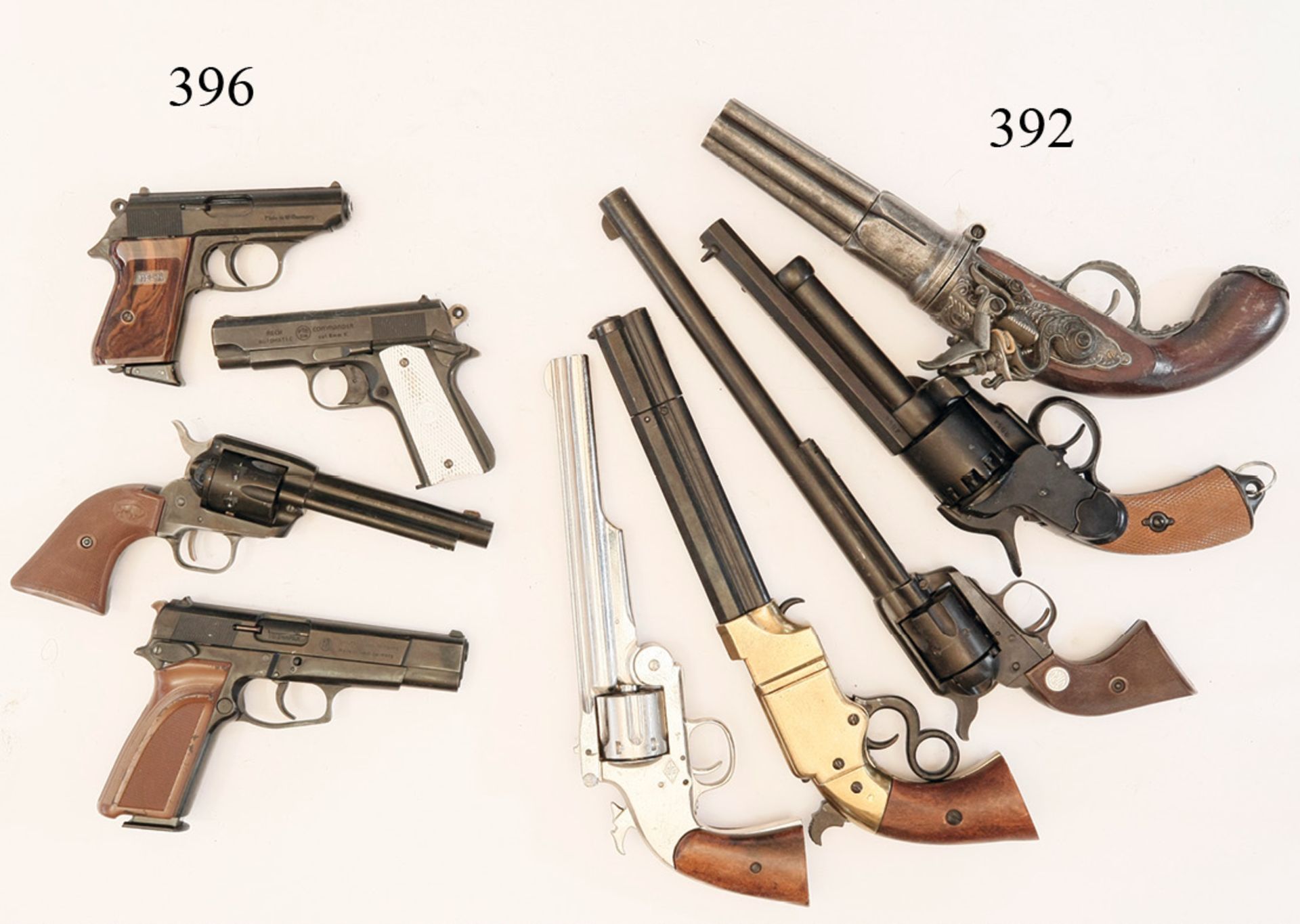 Konvolut 5 Modellwaffen