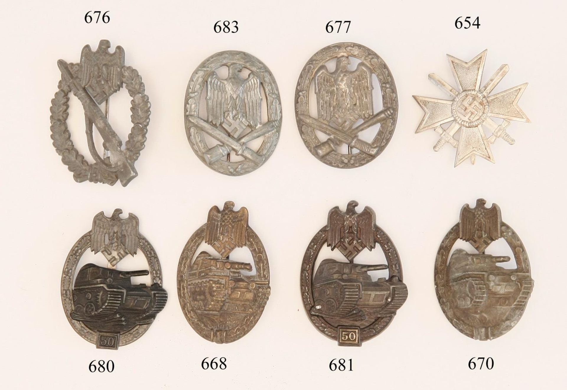 Panzerkampfabzeichen, Bronzestufe