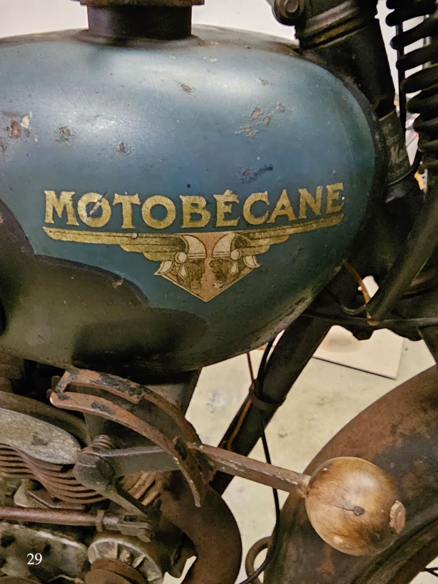 Altes Motorrad, Motobecane B33A, 1936 - Bild 2 aus 4