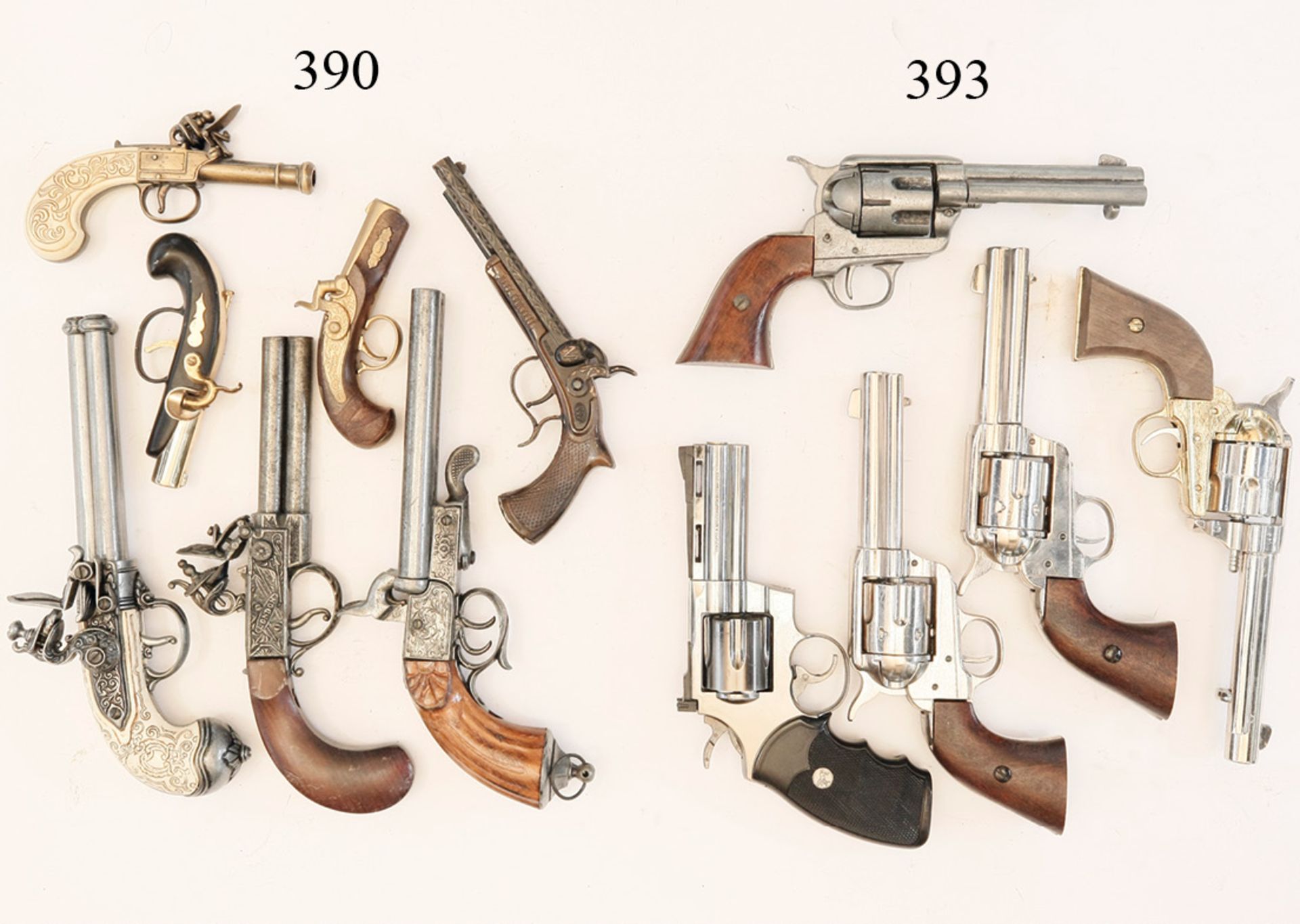 Konvolut 7 Modellwaffen