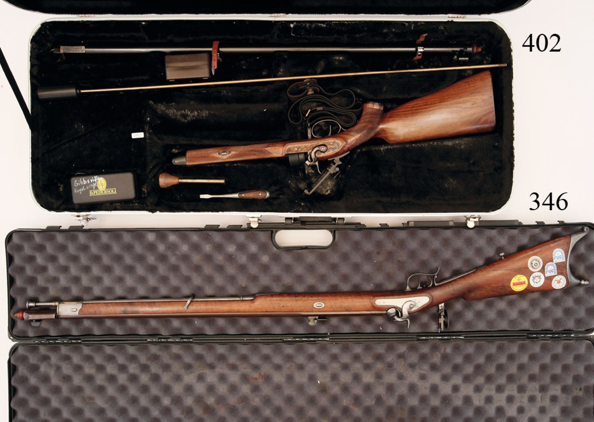 Sportschützenwaffe, Perkussion, Gibbs rifle, Cal. 40
