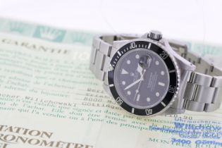 Rolex Submariner Date Reference 16610 With Papers 1990