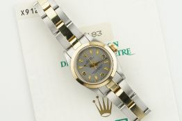 ROLEX OYSTER PERPETUAL EXPLORER DIAL STEEL & GOLD W/ GUARANTEE PAPERS REF. 67183 CIRCA 1991, cirular